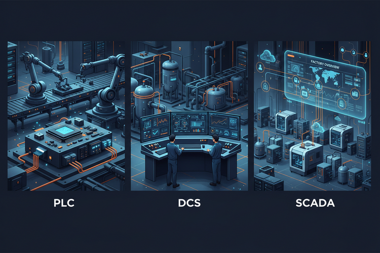 PLC vs DCS vs SCADA: Which Control System Is Right for Your Factory?