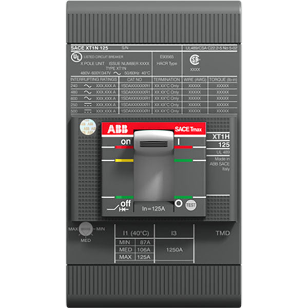 1SDA075837R1 ABB - KIT FC CuAl 10-2/0 AWG XT1 3pcs UL/CSA