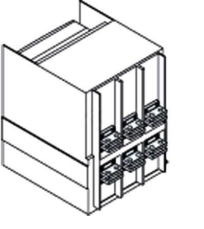 1SDA073950R1 ABB - Kit HR/VR E1.2-XT7-XT7M W FP 4pcs