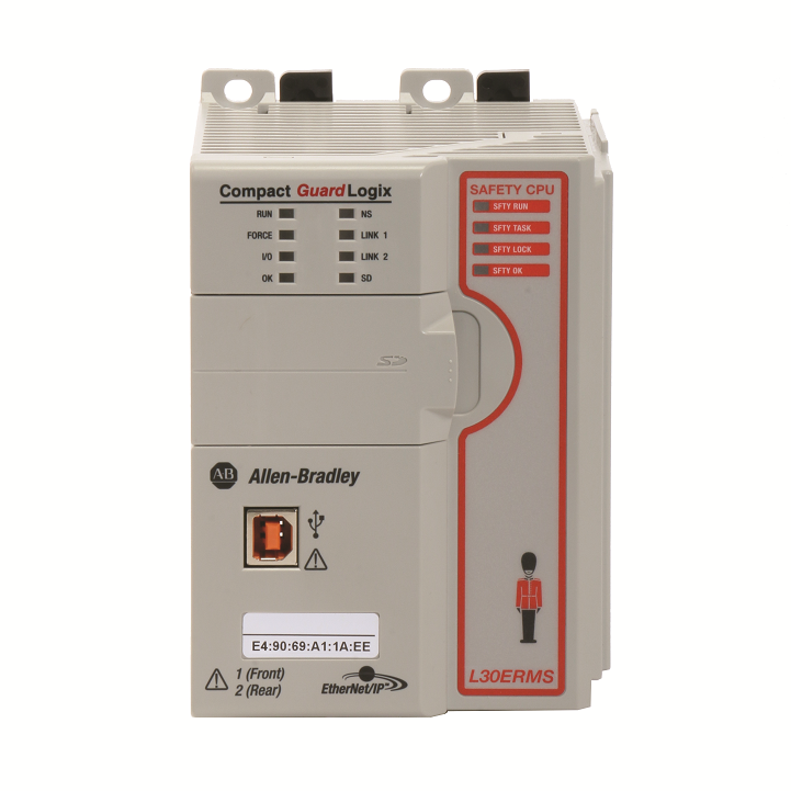 Compact GuardLogix CPU, L33ERMS, 2M/1M