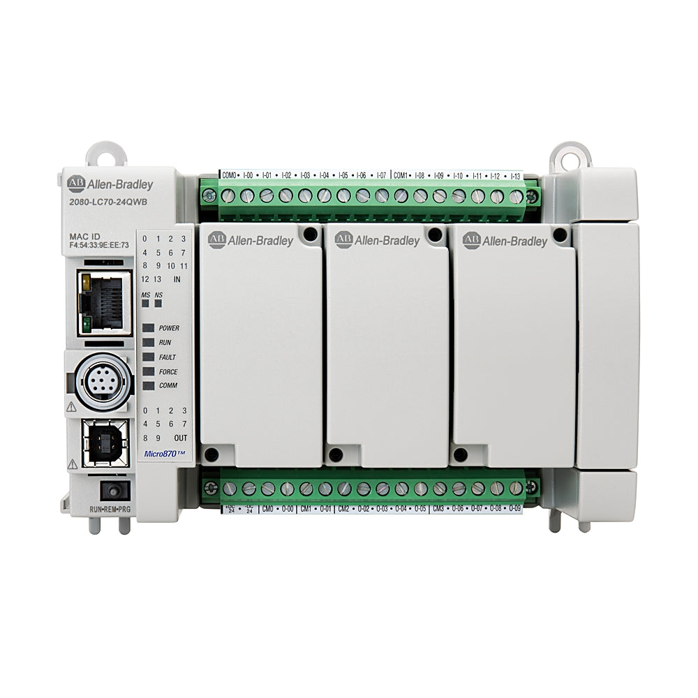 Micro870 24 I/O ENet/IP Controller 2080-LC70-24QWB