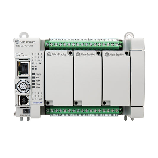 Micro870 24 I/O ENet/IP Controller 2080-LC70-24QWB