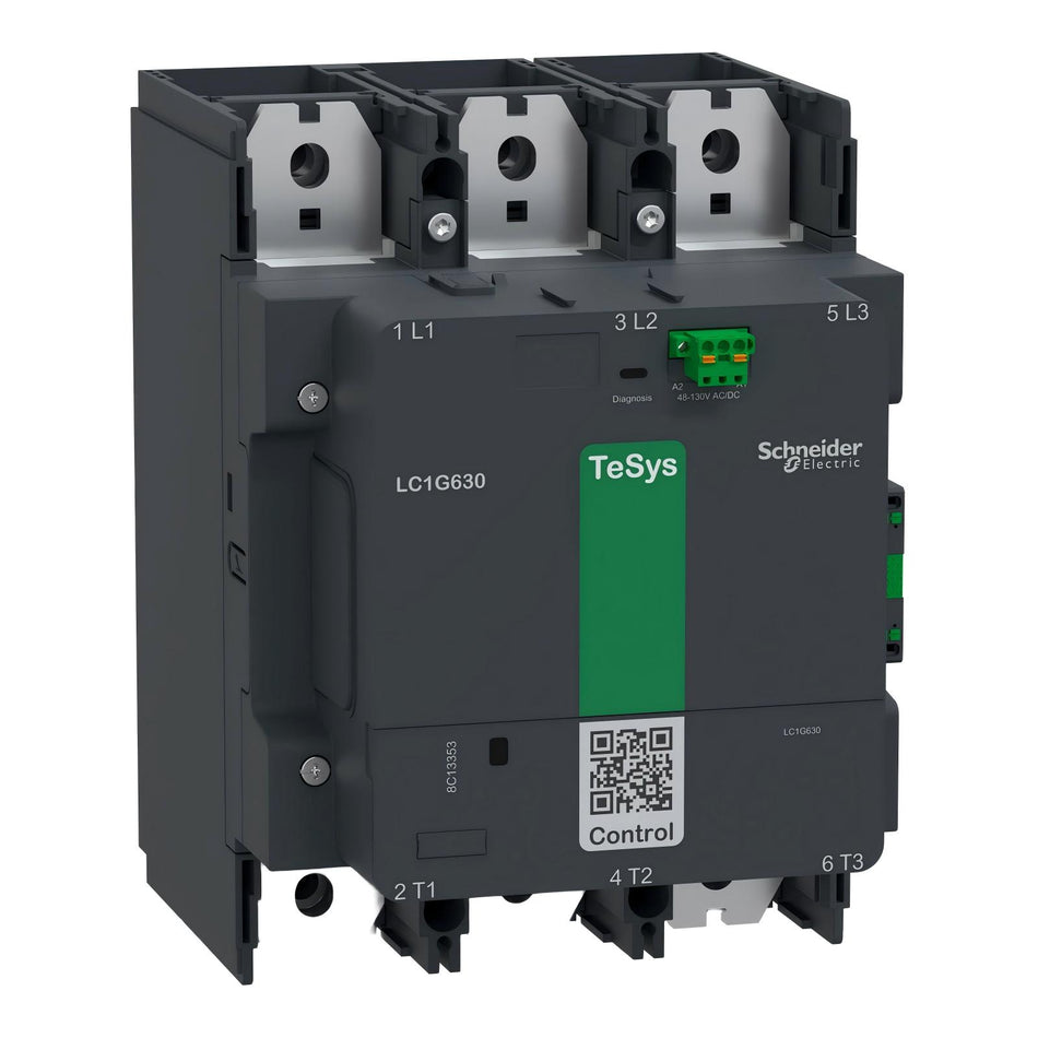 LC1G630EHEN - TeSys Giga high power contactor - 3P(3NO) - AC-3 <=440V 630A - 48-130V AC/DC coil