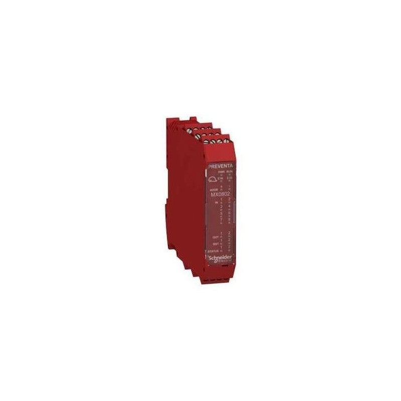 XPSMCMMX0802 - 8 inputs 2 output pairs expansion module with screw term