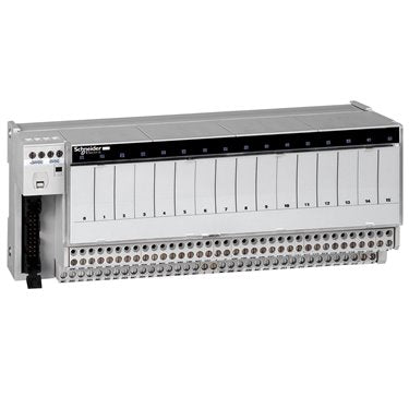 ABE7R16T210 - Sub-base with plug-in electromechanical relay ABE7 - 16 channels - relay 10 mm